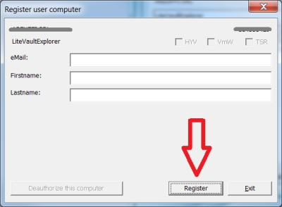 click su "Register"